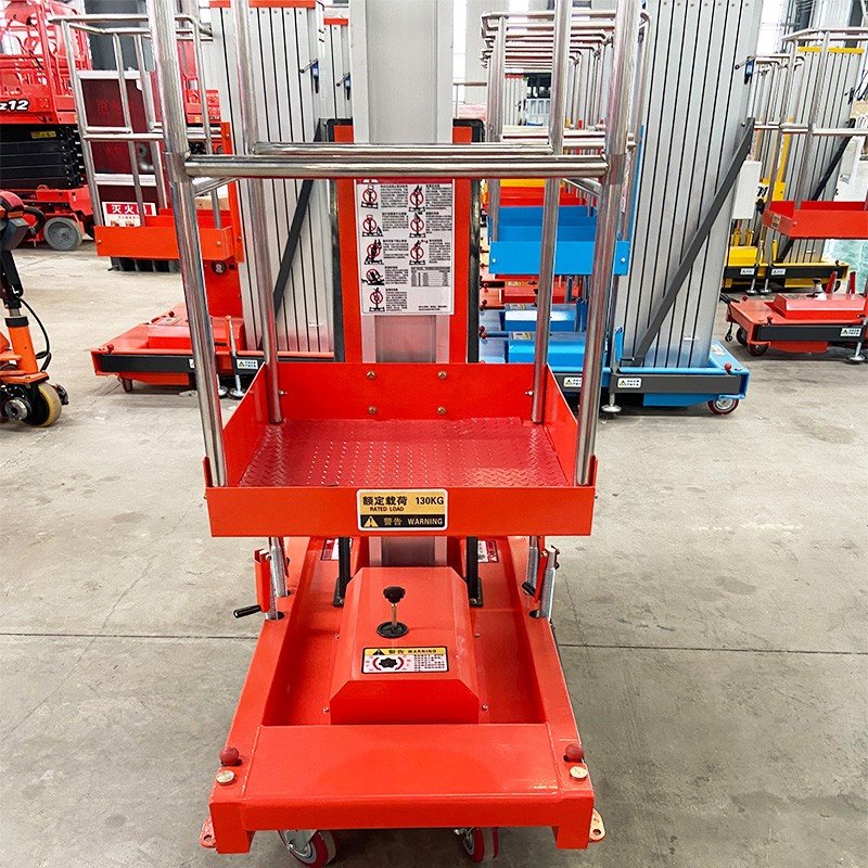 Portable Single Mast Aluminum Lift Table factory